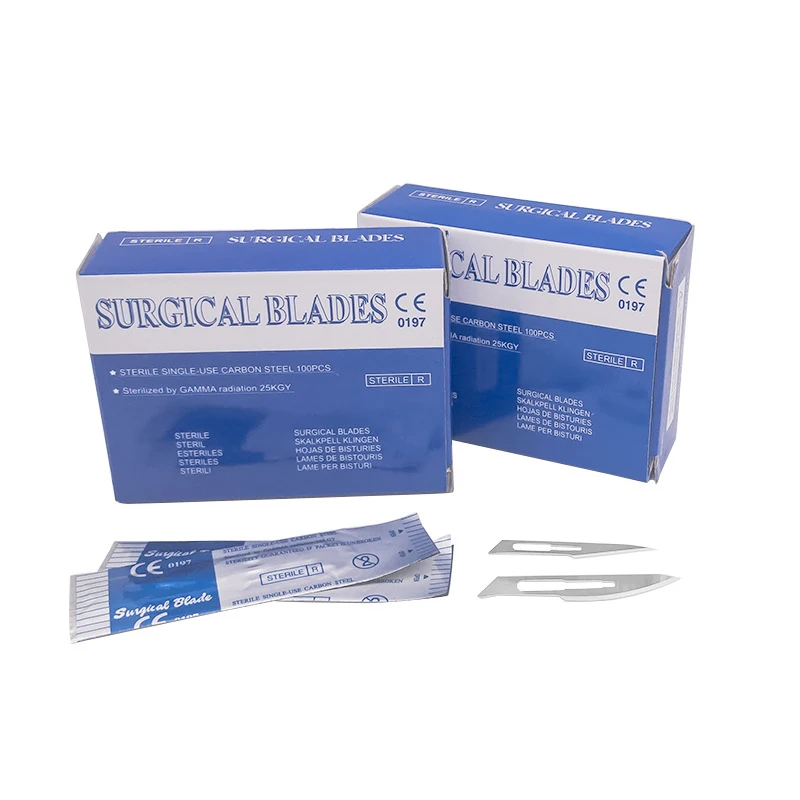 ORIENTMED sterilized surgical medical No 12 15 15C 17 23 24 25 custom disposable surgical blade 15c for surgical operation
