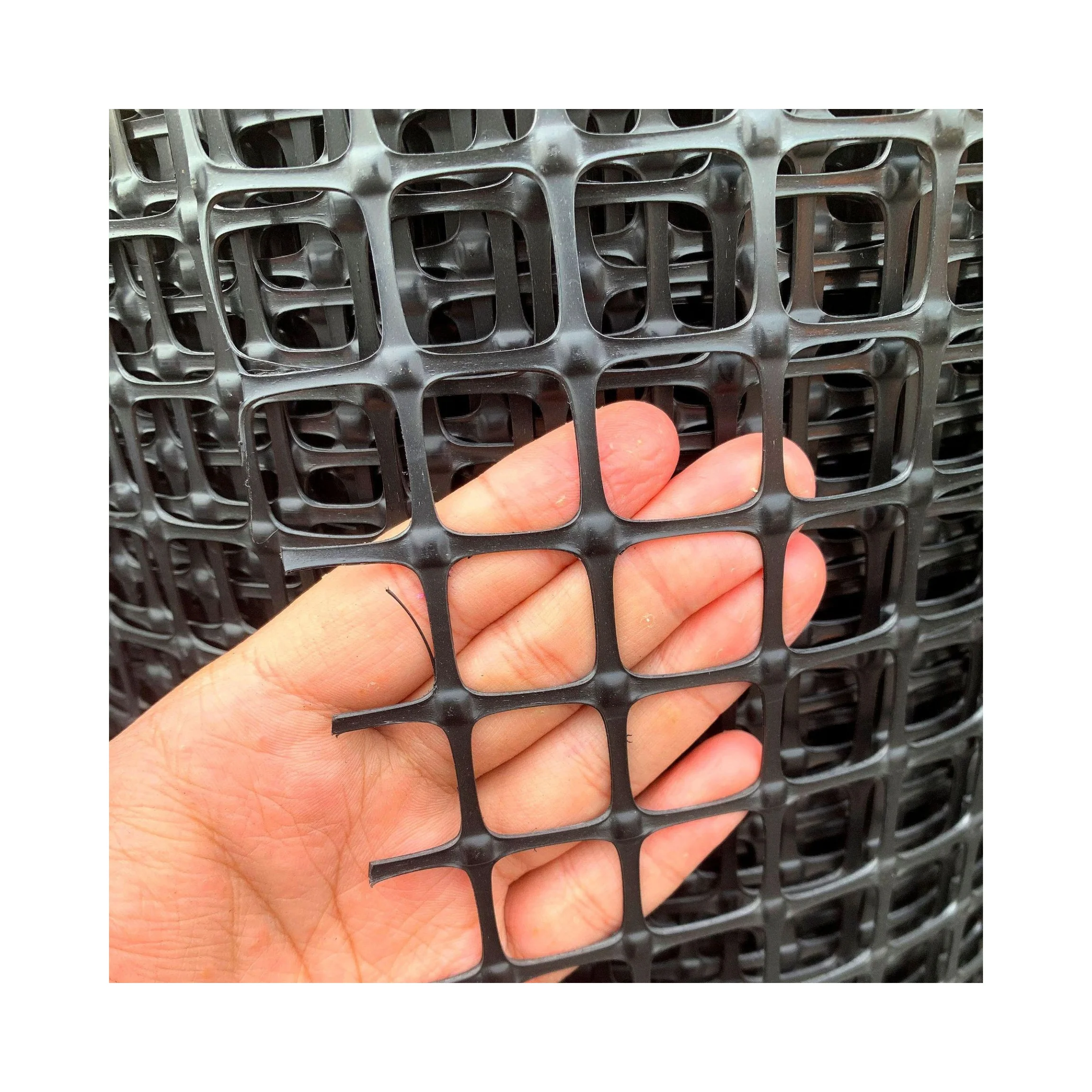 Driveway Geogrids Plastic PP HDPE Uniaxial Geogrid 100/20 kN For Road Project In India and Thailand