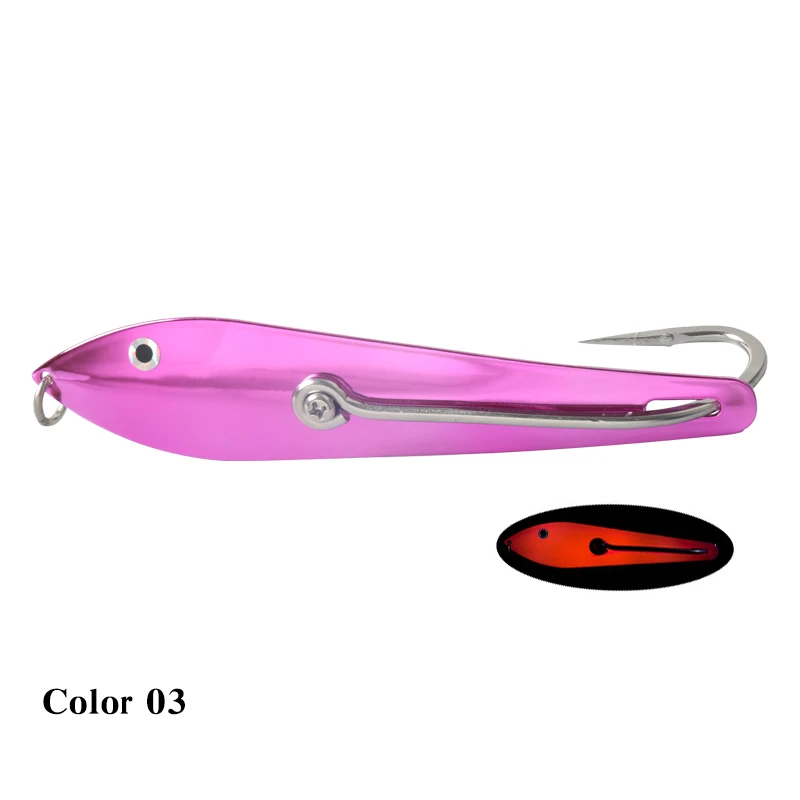 2in-7in Electroplated Chrome UV Luminous effect King Mackerel fishing Drone Spoon stainless steel metal fishing spoon lure