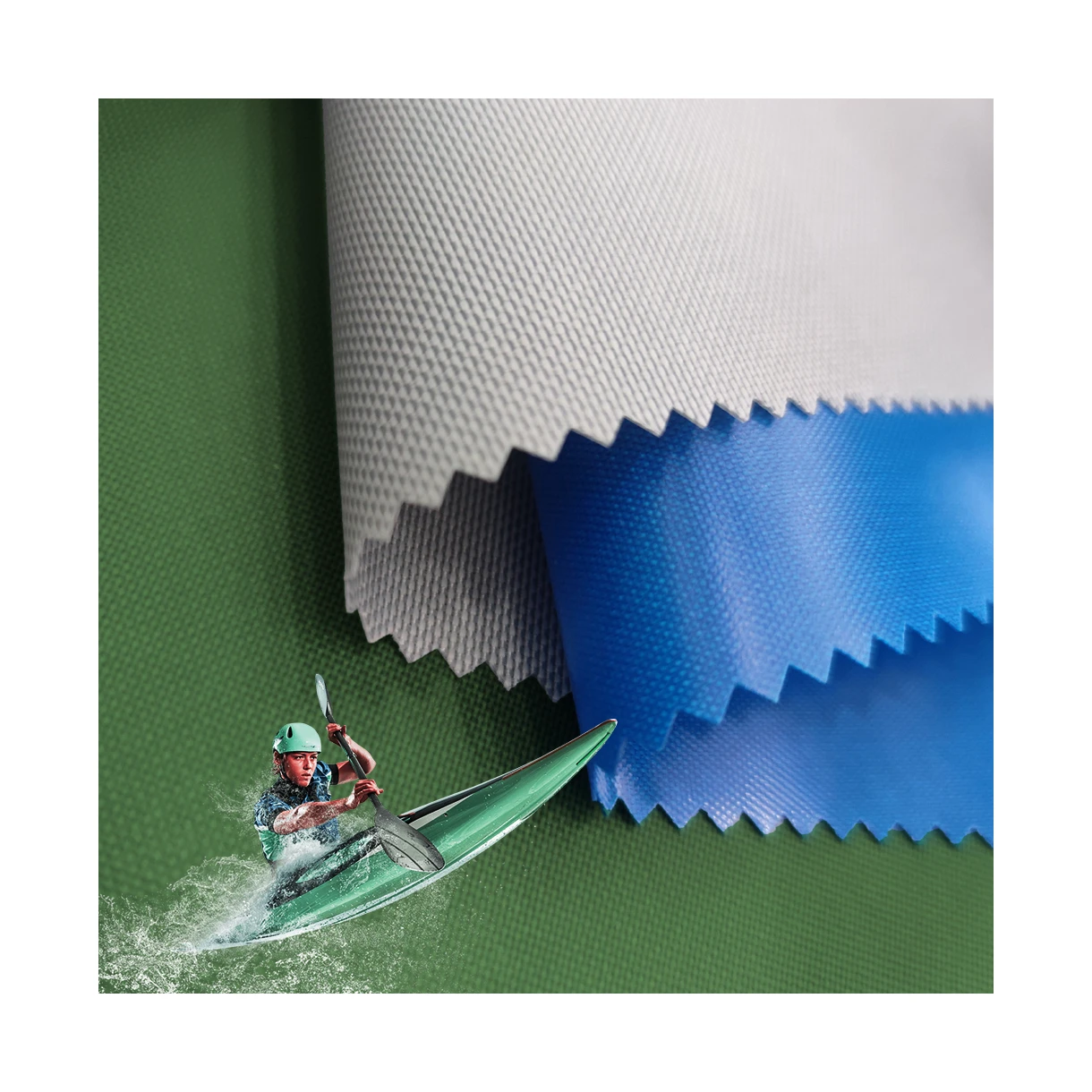 Manufacturer Supplier Inflatable Material Nylon Oxford Double Sides TPU Coated Fabric for Packraft