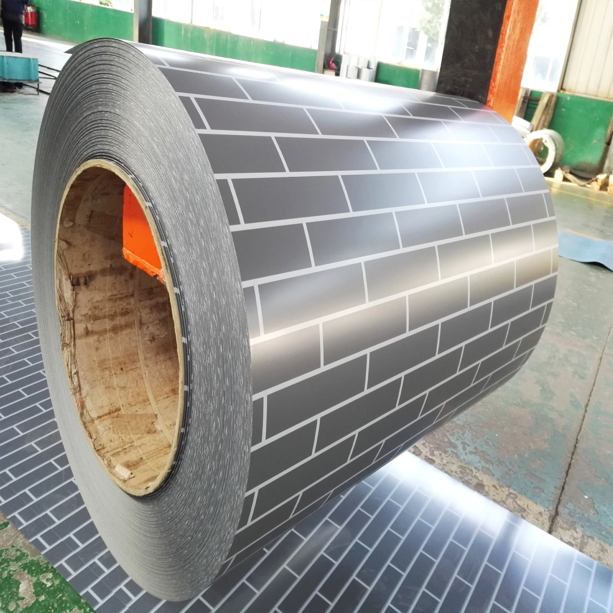 Самый популярный класс PPGI PPGL предварительно окрашенный кирпич дизайн