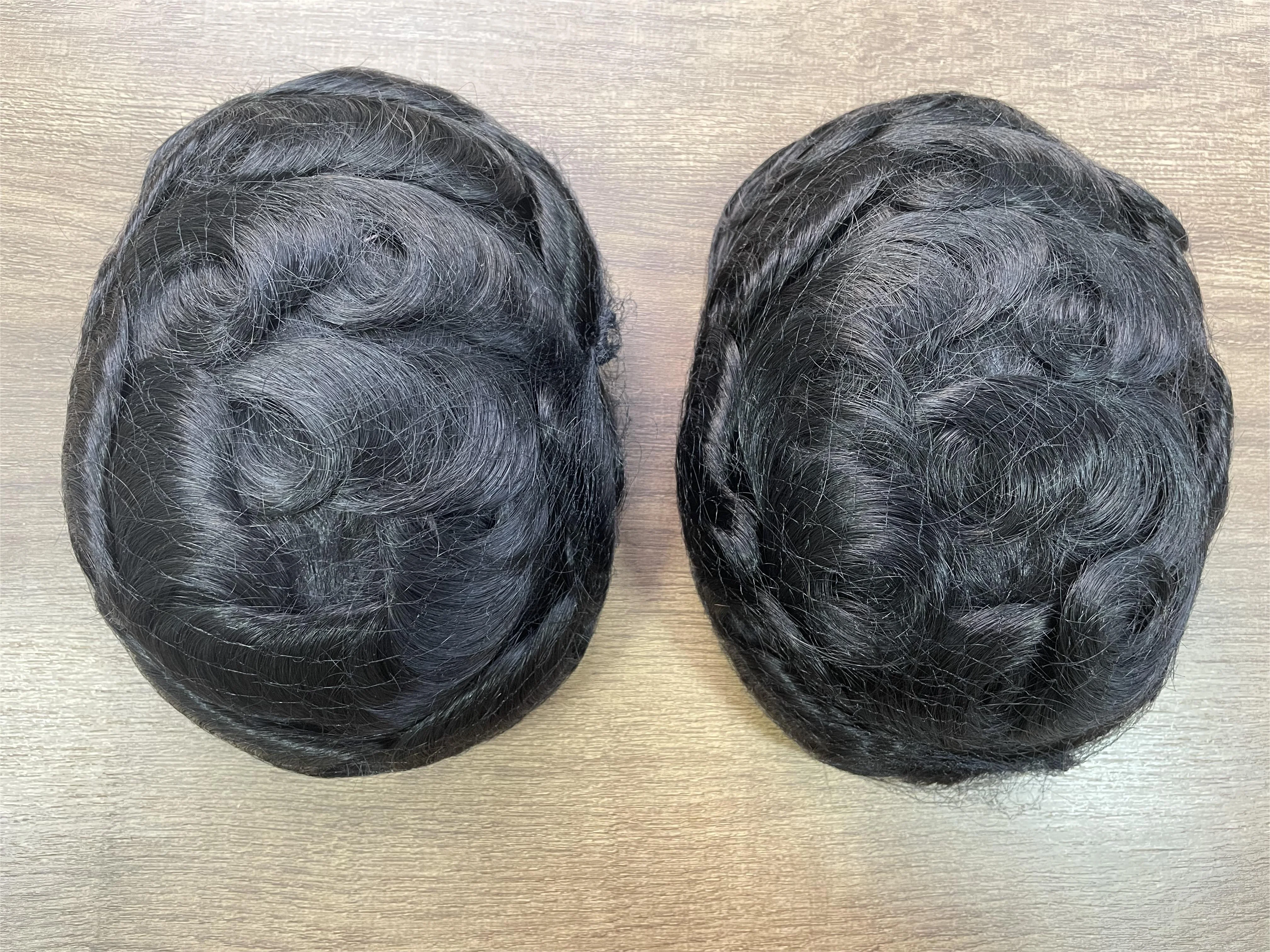 04-06 mm Skin Base Buy Shop Online Indian Human Hair Toupee For Man Human Hair