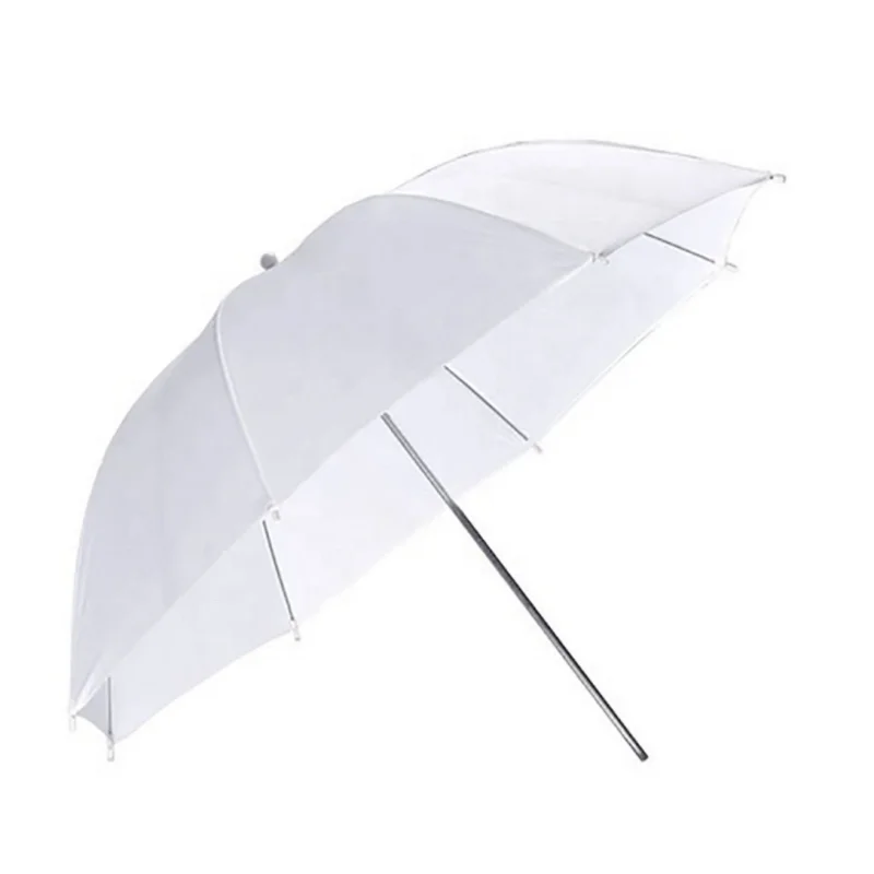 Зонт мягкий прозрачный для фотостудии, складной белый отражающий диффузор, 33 дюйма, 83 см