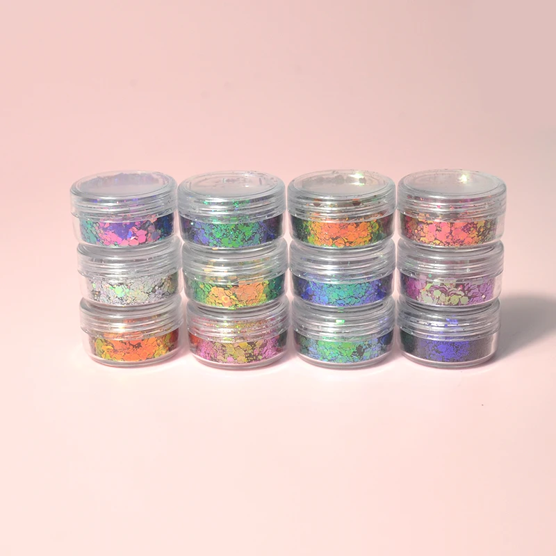 high quality eye makeup chameleon eyeshadow transparent multichrome duochrome glitter eyeshadow