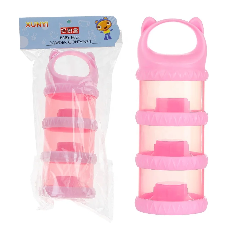 Baby Food Storage Box/Portable dispenser 3 Layered Milk Powder Container
