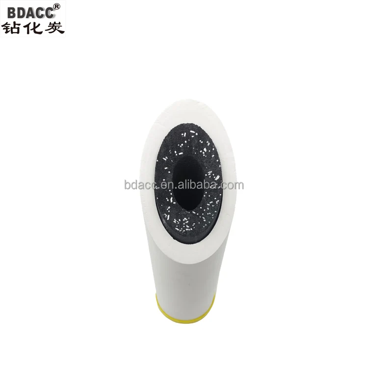 porous high performance 10inch ceramic filter composite with anti scale carbon block for water filtration