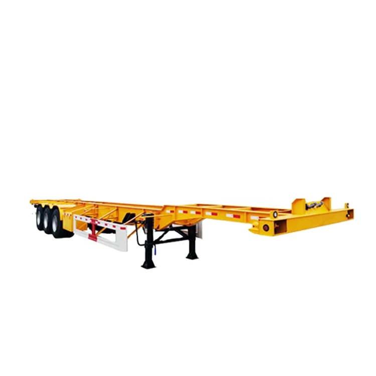 45 Ft Gooseneck Skeletal Container Semi Trailer For Southeast Asia
