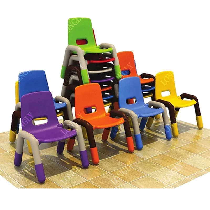 Colorful kindergarten kids plastic chair price for preschool