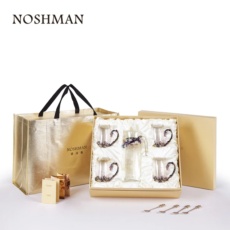  Оптовая продажа с завода NOSHMAN чайный набор Подарочный эмалированный декоративный стеклянный