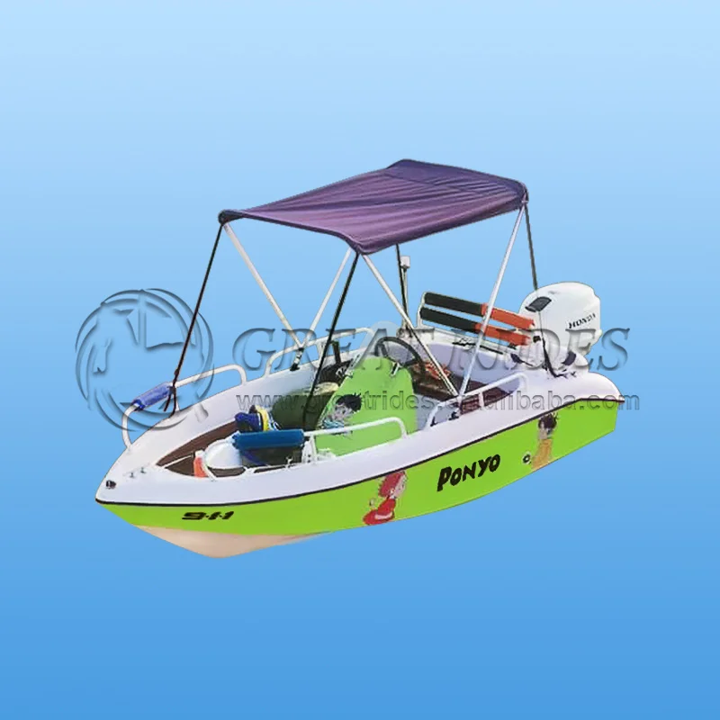 Factory Direct 4 Seats Speed Boat Jet Boat Made Fiberglass V-Hull for Water Sports and Recreation