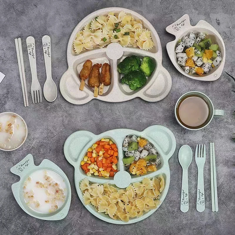 3 Compartment Dinosaur Bento Box BPA free Plastic Food Container Lunch Box kids set for school Plastic Lunch Boxes For Kids