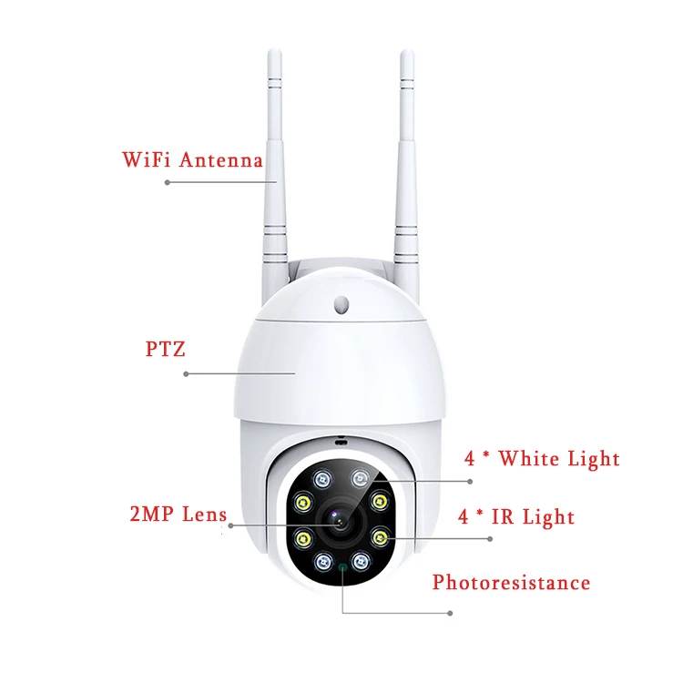 1080P HD ICSEE экшн-камера с Wi-Fi подключением CCTV ip-камера наблюдения Открытый PTZ камера