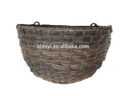 Cheap Durable Elegant Handcraft Half Round Hanging Wall Baskets Planters For Home Garden Flowers Plants Pots