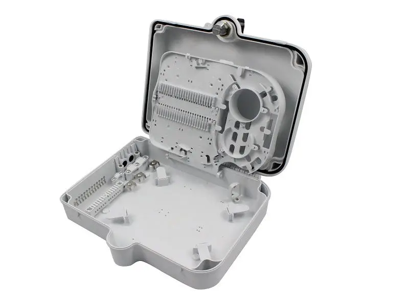 24 Core Fiber Optical Distribution Box CTO FDB Ftth Gpon 3 Feeder Ports and 24 Access Ports Rohs Support IP 65 for FTTH