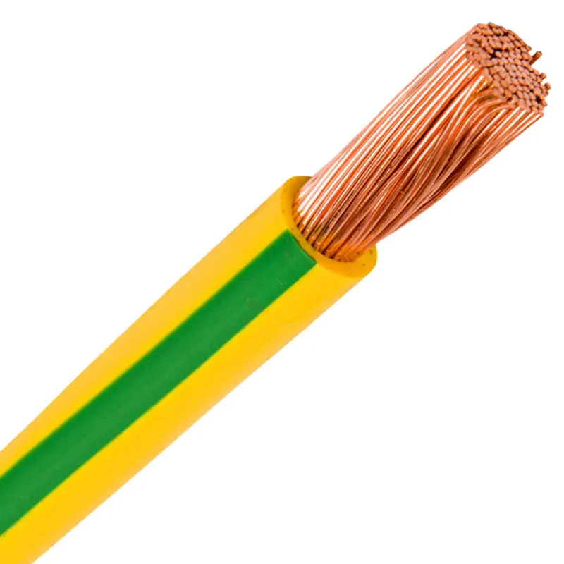 1.5mm 2.5mm 4mm 6mm 10mm 16mm 25mm Yellow and Green Ground Cable Flexible Earthing Solar Wire