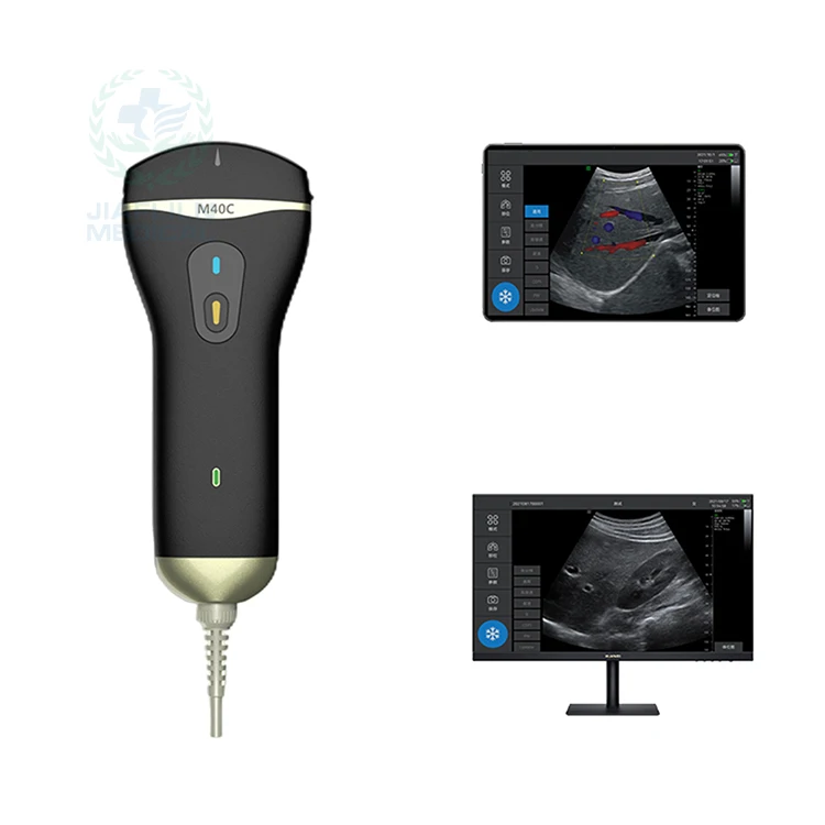 China Portable Ultrasound 128 Element Linear Vascular Probe iPhone Ultrasound Machine Doppler Vascular