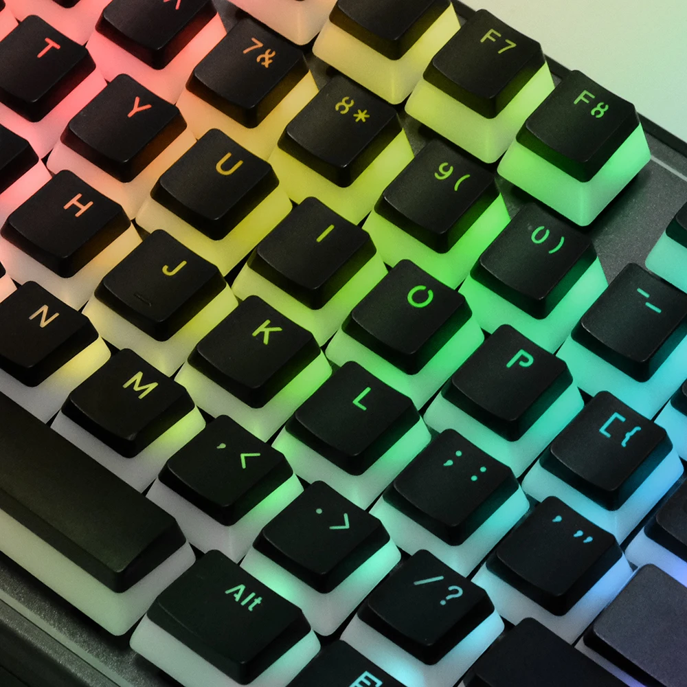 Pudding PBT Keycap 104 Custom Mechanical Keyboard Double shot Keycaps Doubleshot Keycap