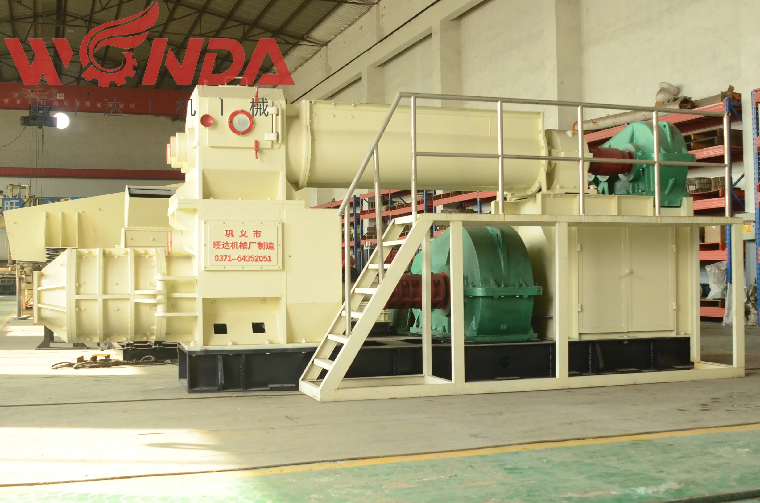 Vacuum logo clay brick machine earth mud brick making machinery for brick factory in India