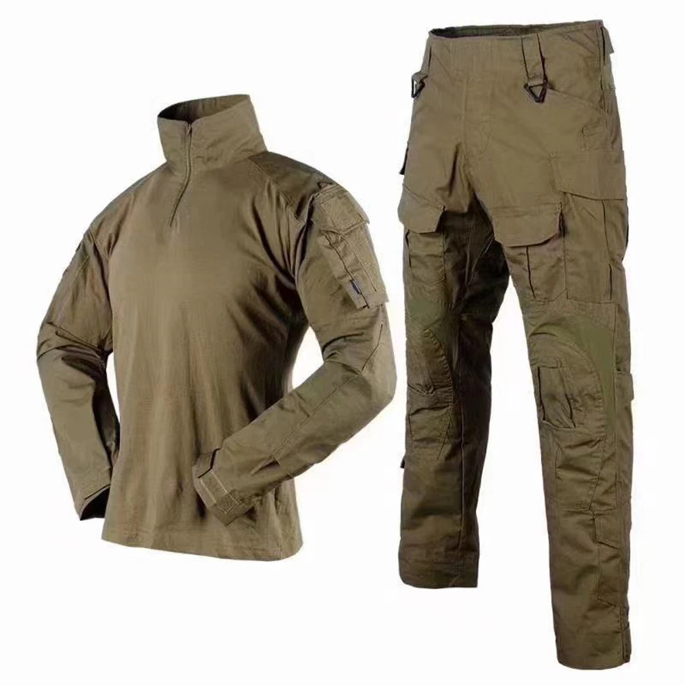 Men G3 Shirt and Pants Camouflage Outdoor Hunting Combat Suit Clothing Frog Tactical Uniform