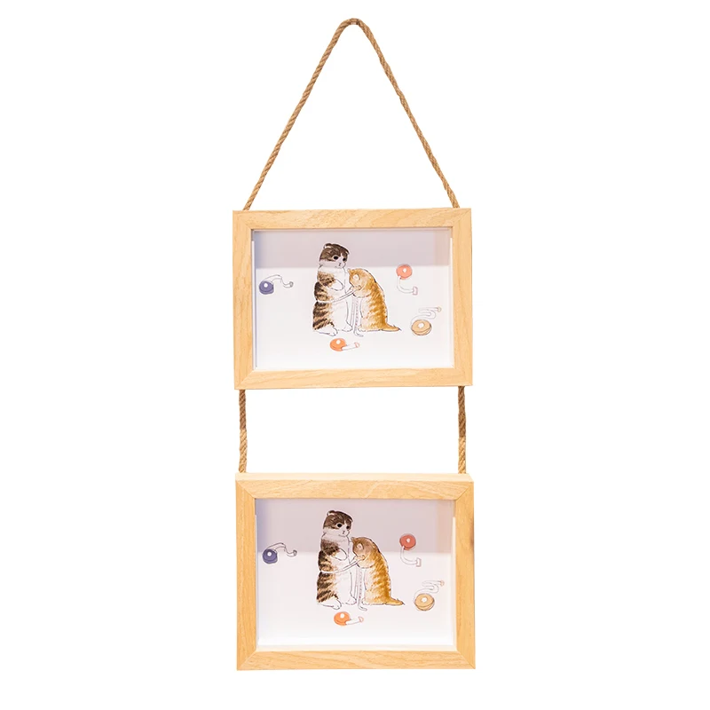 Customizable new creative cute pet landscape wall hanging photo frame