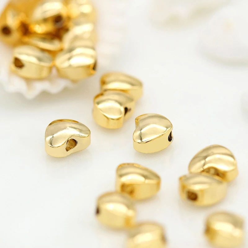 XuQian New Arrival Heart Spacer Beads for Diy Necklace Bracelet Making