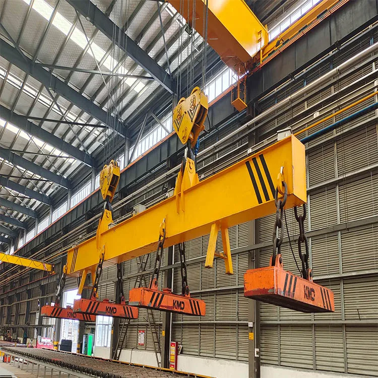 New Design QC Type Magnet Double Girder Overhead Crane 1 ton 3 ton 5 ton 10 ton 20 ton 50 ton For Sale Price