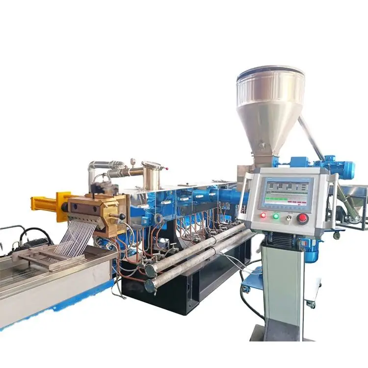 Plastic Polymer Blending Compounding Twin Screw Masterbatch Granules Making Extruder Machine