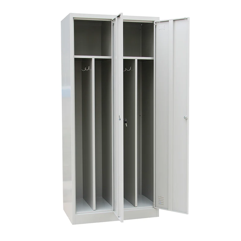 Staff Work Clothes Locker Storage School Locker Cabinet 2 Door Steel Locker cabinet