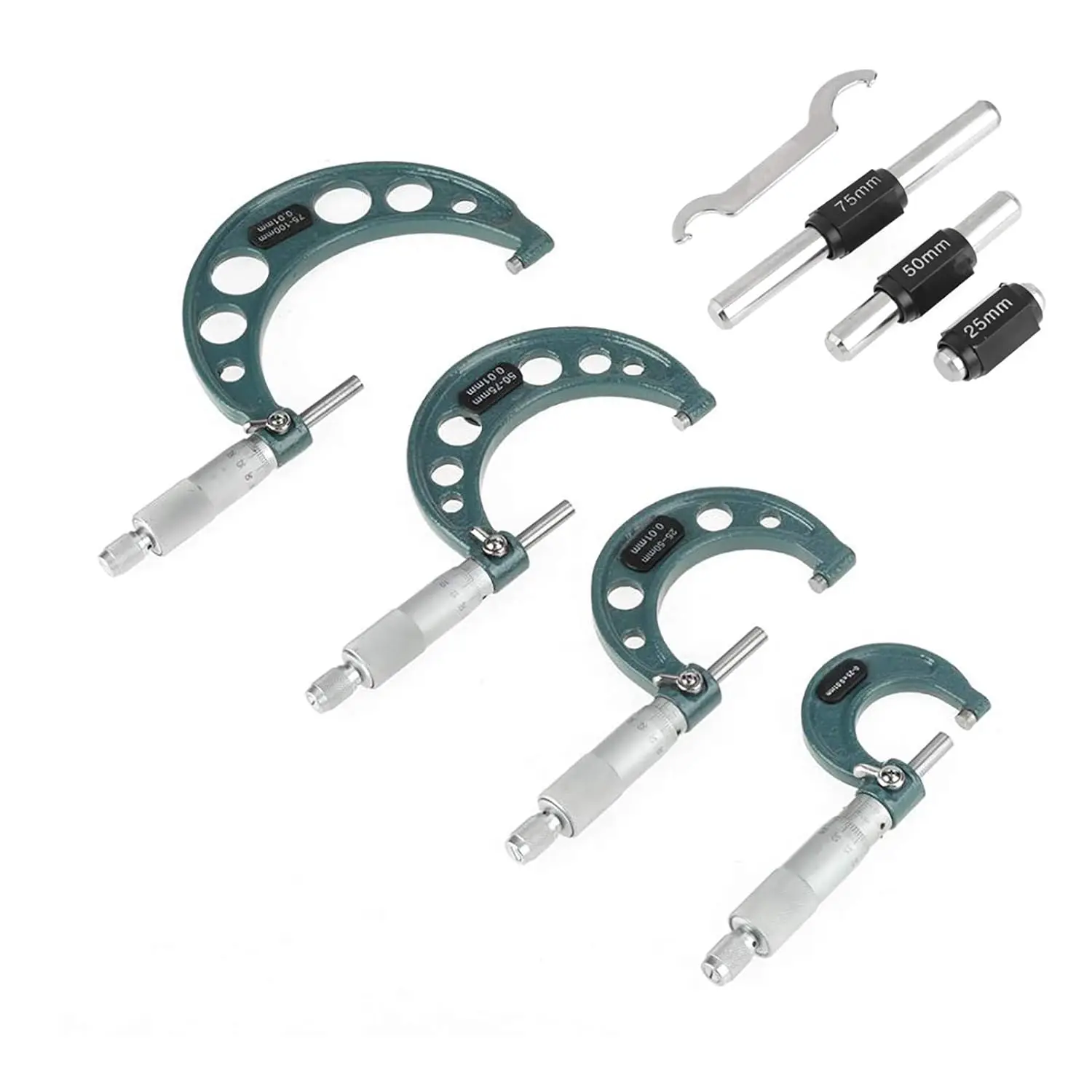 Peaktop  4pcs  Outside Micrometer