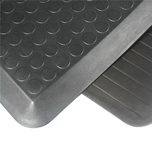 
Anti Fatigue Mat Kitchen Mats Cushioned Relieves Foot,Knee,and Back Pain Coin Pattern Black Mat 20