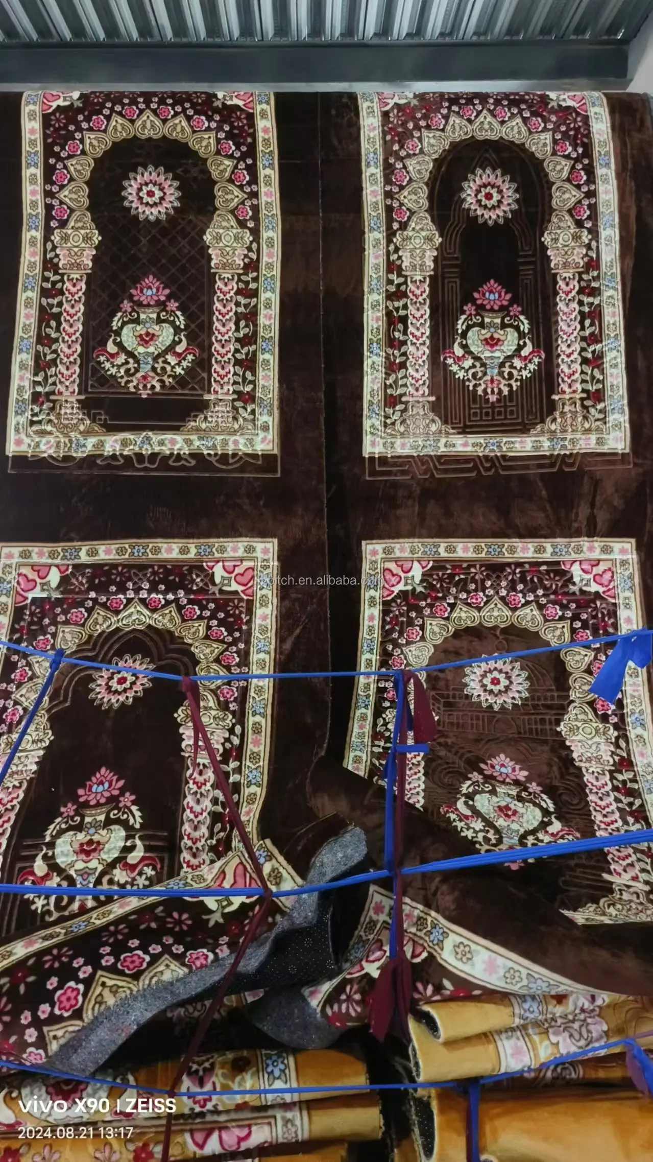 Foreign trade worship carpet kneeling prayer mat worship carpet Hui worship felt prayer mat Arabic machine washable