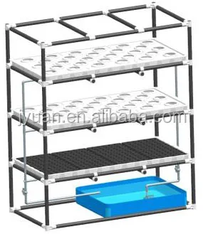  New Selling Plastic Seeding With Drain Stands Flood Table 4X4 4X8 Hydroponic Farming Microgreen Plant Growing