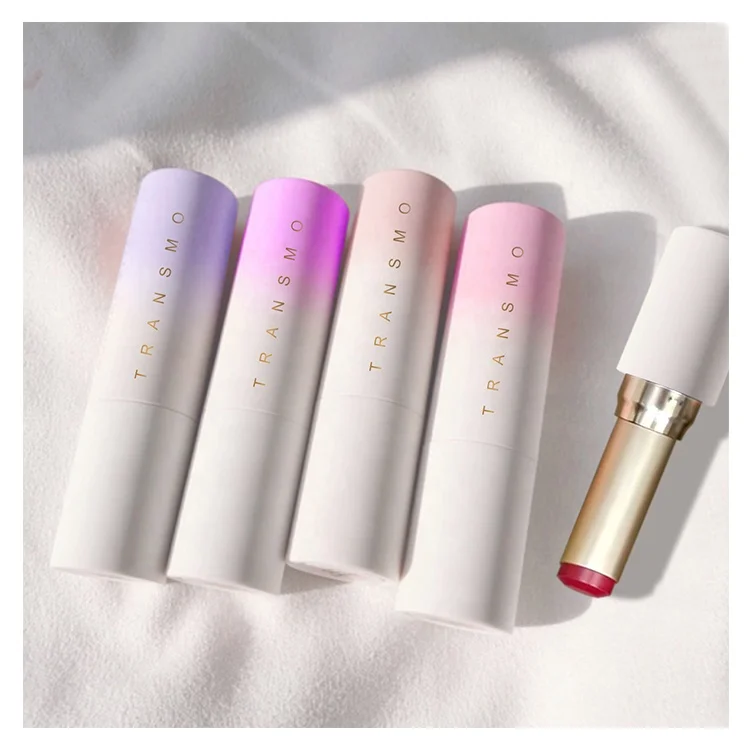 Eco friendly lip balm packaging lipstick case private label lip balm container poured custom lipstick tube