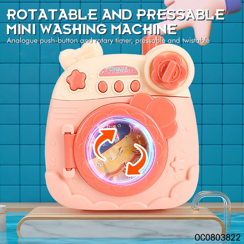 B/O Pretend play miniature washing machine home appliances toys for kidsgirls