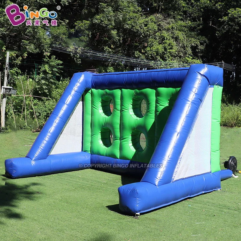 Bingo Outdoor Football Games Custom PVC Giant Inflatable Soccer Goal For Sale