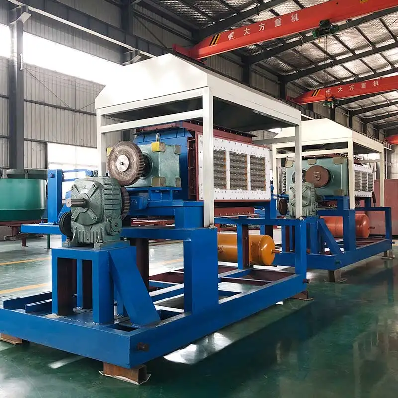 Recycled paper pulp forming machine egg trays making production line