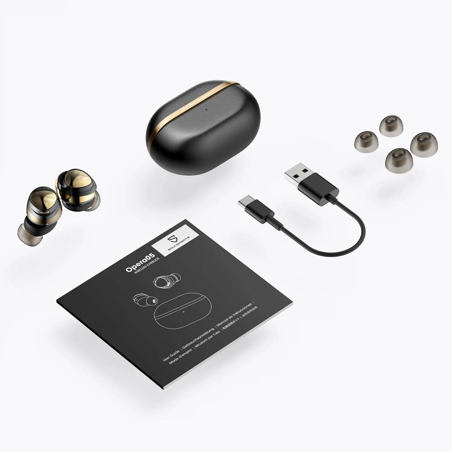 SoundPEATS Opera 05 LDAC with Hi-Fi Audio  Easy Connect & Standardized Touch Control Adjustable Sound Effects  Wireless Earbuds