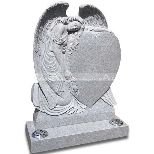 Angel Statue Outdoor Life size Natural White Stone Marble Small Marble Angel Statues