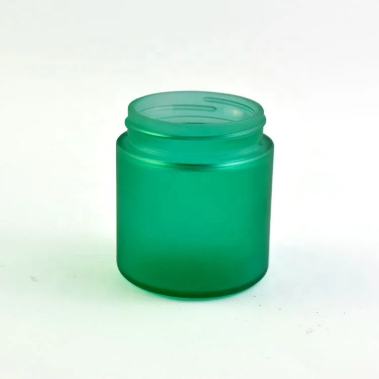3oz cobalt blue jar glass jar bottle green smell proof flower package child resistant custom color design glass jar
