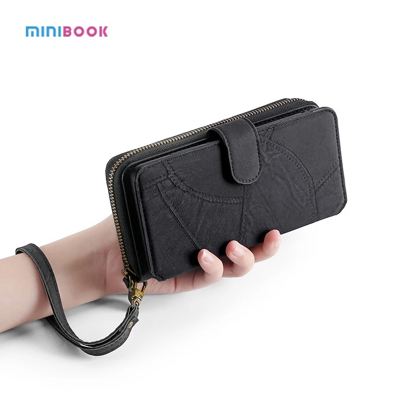 Minibook новый дизайн пользовательский кошелек многофункциональный чехол-бумажник из искусственной кожи для iphone 13 pro max