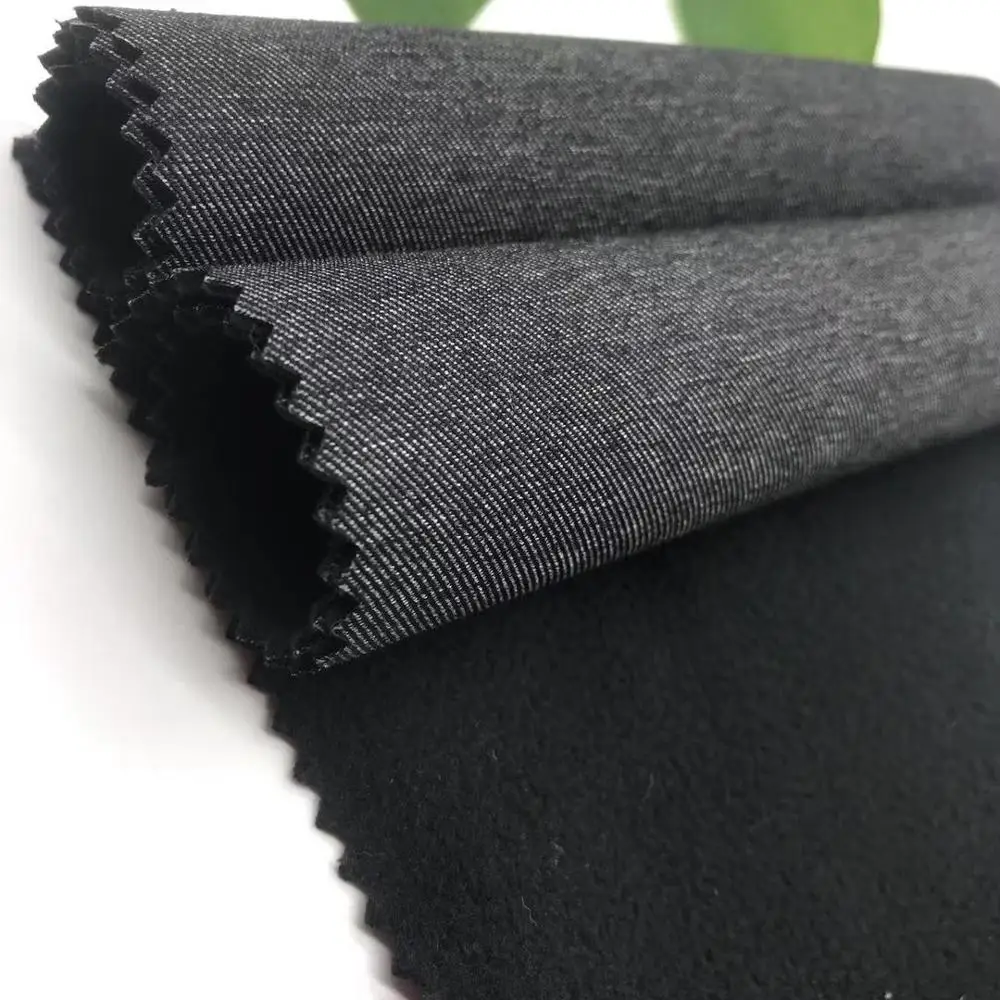 
160D Twill taslan fabric waterproof and breathable fabric 3layer polar fleece fabric for softshell 