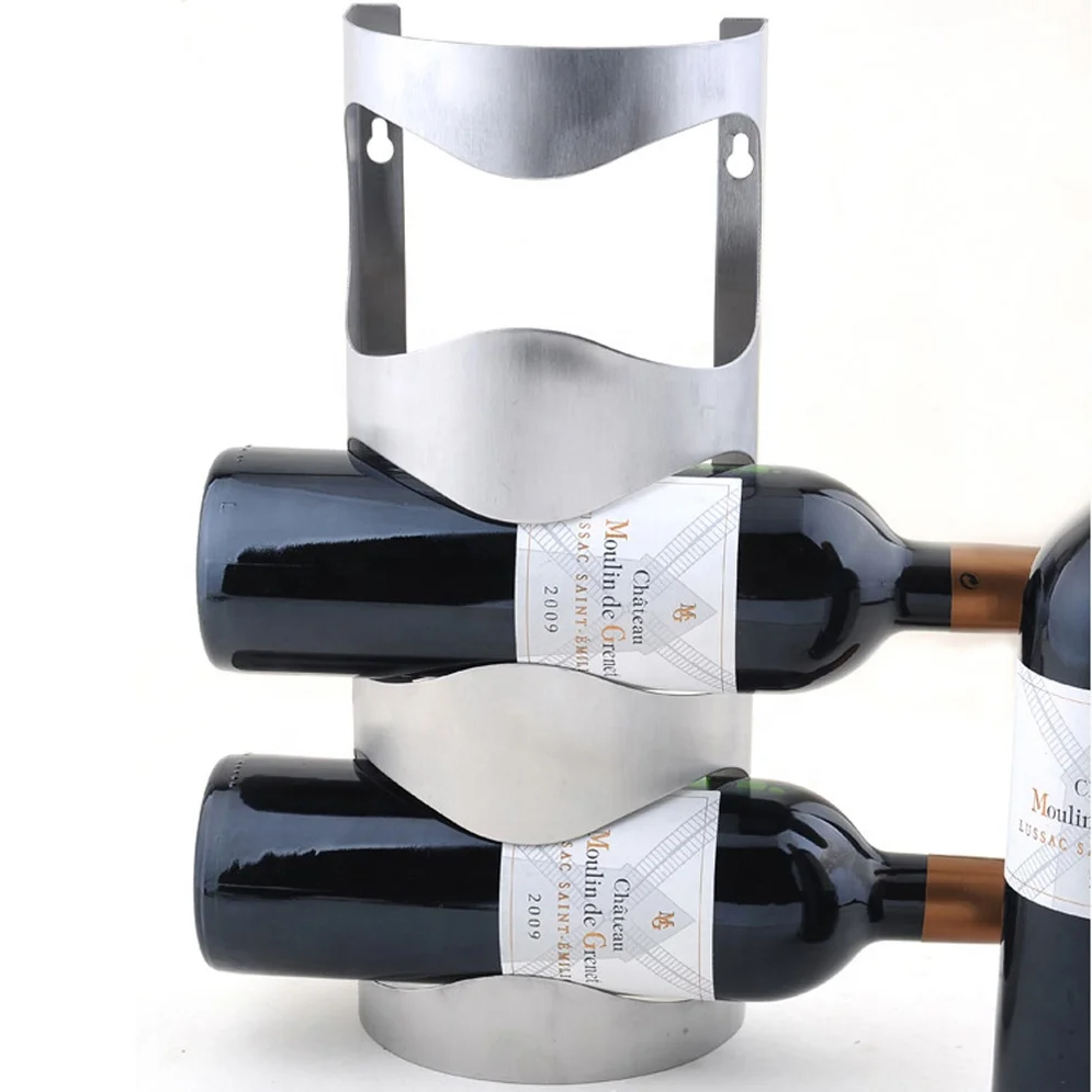 
Professional high quality Stainless Steel Wall mounted Wine Rack 