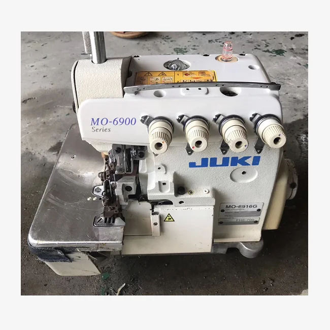 High Speed Used Jukis MO-6900G Series Bottom-feed Overlock Sewing Machine for Extra Heavy-weight Materials
