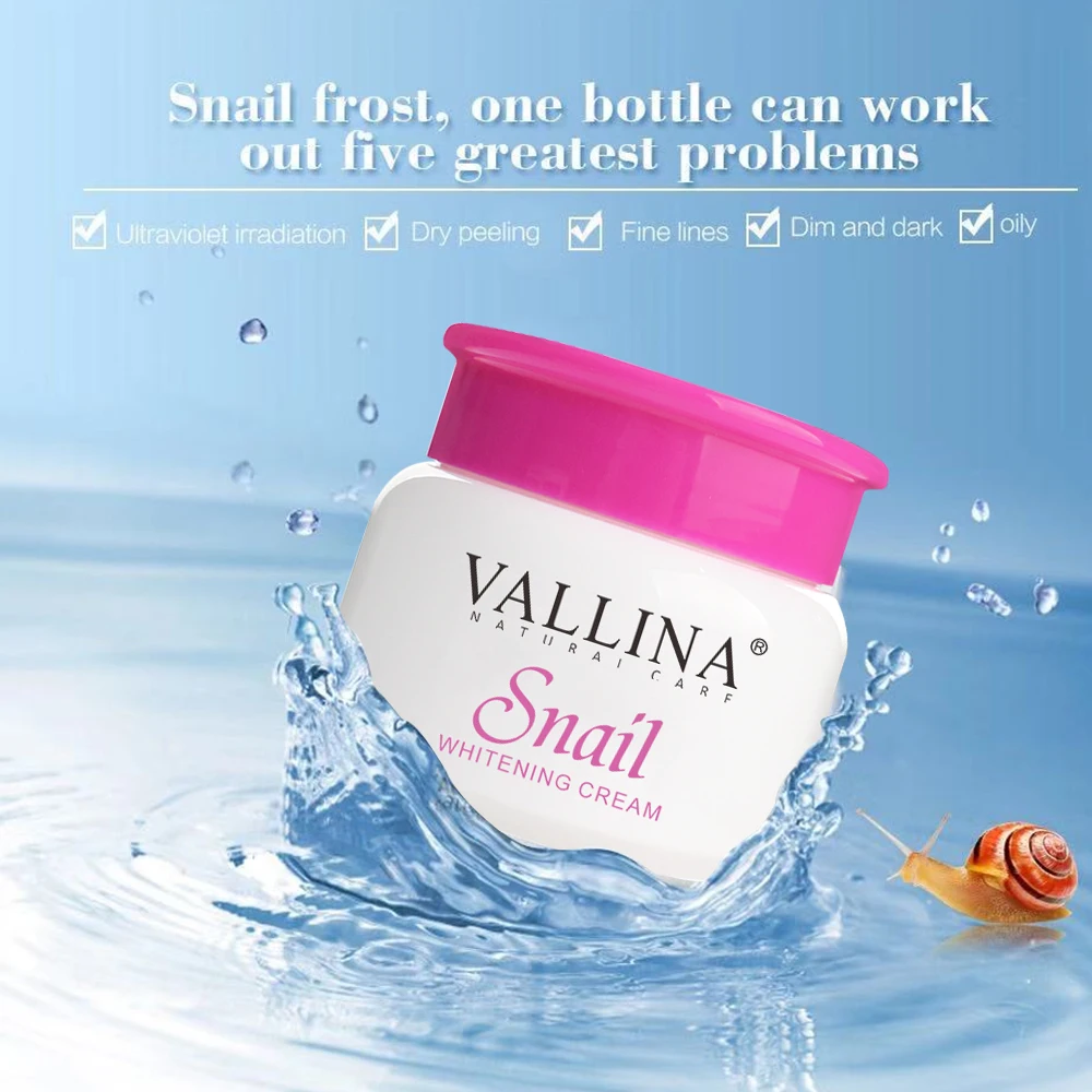 VALLINA skin care whitening anti aging organic face snail cream
