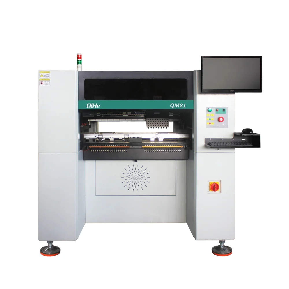 Qihe 8 Placement Head Full Automatic SMT Production Line QM81  LED Assembly Machine Price Pick and Place Machine