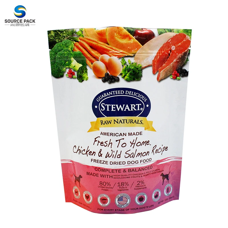 Customized Snack Freeze Dried Pet Food Dog Treat Packaging Pouch Bag