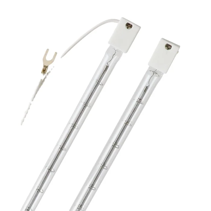 Low Prices Quartz Halogen Customized 350w 500w 600w Clearinfrared Heating Lamp for Blowing Machine
