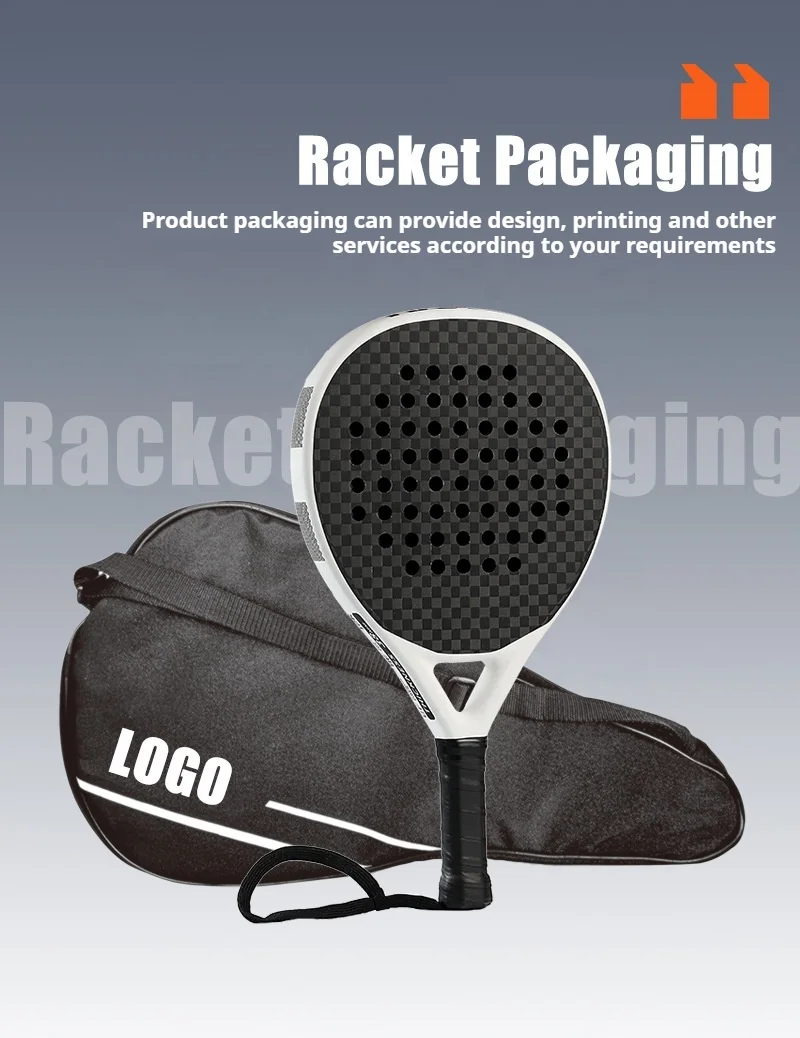 Manufacturer Professional OEM Custom Design Cheap Wholesale Beach Tennis Racket Carbon Fiber Padel Raquets Beach Tennis Rackets