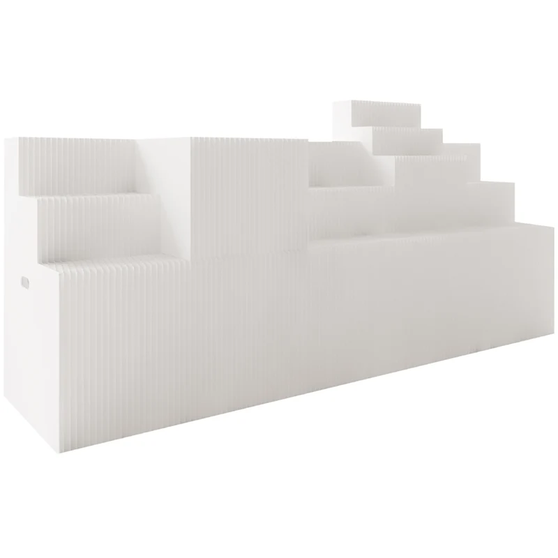 Folding Portable Wedding Display Shelf Exhibition Shoe Store Stage Slant Display Rack for Store