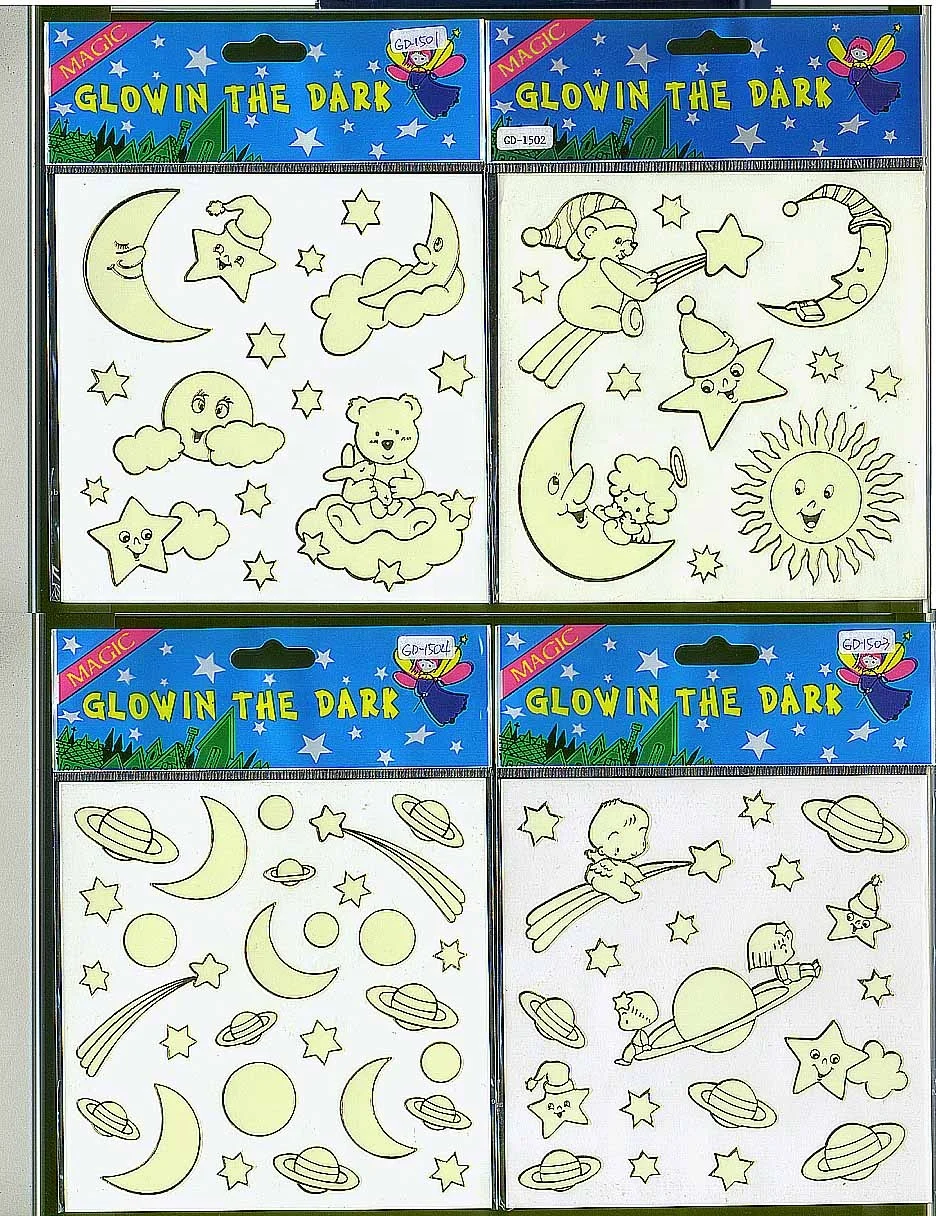 
Wholesale Glow in Dark Sticker / Luminous Sticker 